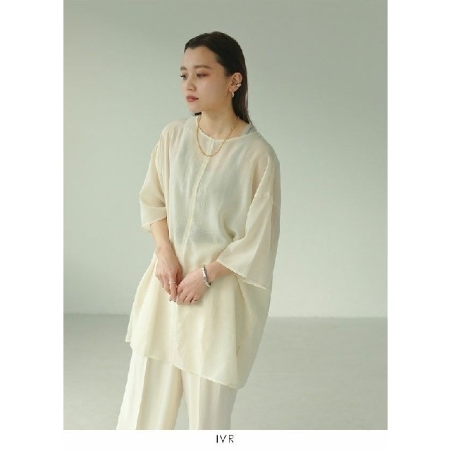 TODAYFUL(トゥデイフル)の【美品】TODAYFUL Sheer Over Blouse 夏半袖ブラウス レディースのトップス(シャツ/ブラウス(長袖/七分))の商品写真