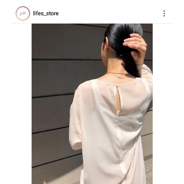 TODAYFUL(トゥデイフル)の【美品】TODAYFUL Sheer Over Blouse 夏半袖ブラウス レディースのトップス(シャツ/ブラウス(長袖/七分))の商品写真