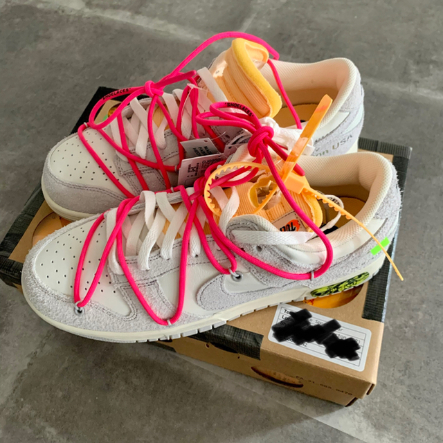 スニーカー【新品】OFF-WHITE × NIKE DUNK LOW 1 OF 50 17