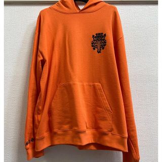 クロムハーツ(Chrome Hearts)のクロムハーツ　ダガー　パーカー　XＬ　オレンジ(パーカー)