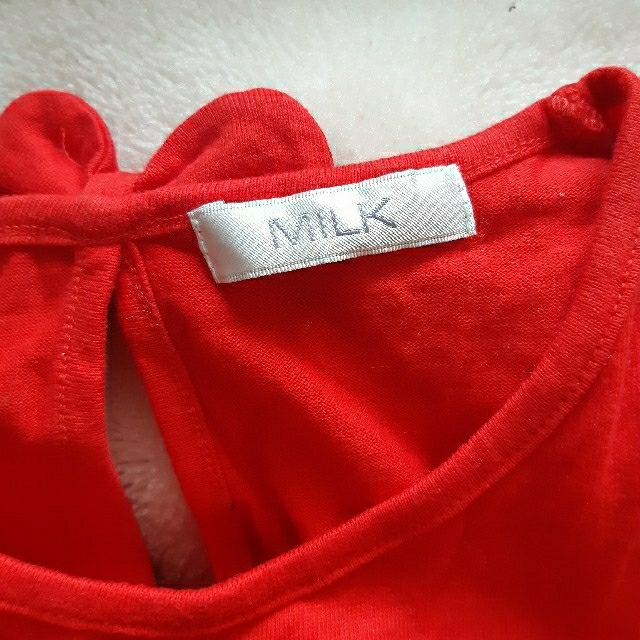 MILK　ミルク　パフスリーブ　リボン　赤　カットソー　Tシャツ 3