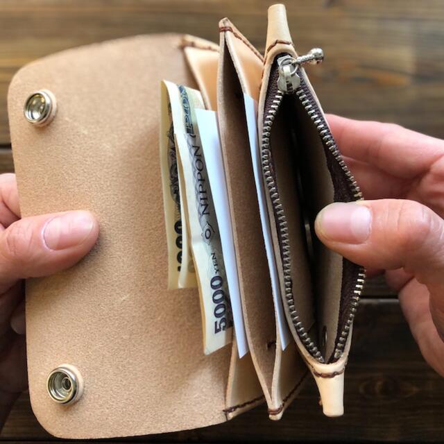 ☆ハンドメイド 272☆本革 牛革 ヌメ革 総手縫い ミドルトラッカー