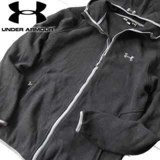 アンダーアーマー(UNDER ARMOUR)の超美品 M アンダーアーマー メンズ フリースパーカージャケット グレー(パーカー)