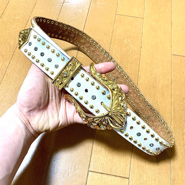 激レア!GACKT着用・愛用【ストーン付きスタッズベルト 激レア!GACKT着用・愛用【ストーン付きスタッズベルト