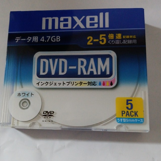 maxell データ用 DVD-RAM DRM47PWC.S1P5S A