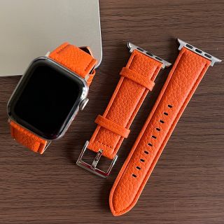 アップルウォッチ(Apple Watch)の専用ページ。(オレンジとネイビー)ベルト2個(レザーベルト)