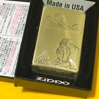 ZIPPO - ZIPPO ジブリ 紅の豚 ポルコ PORCO 真鍮ブラスゴールド 初期の