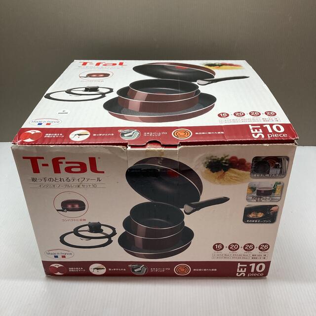 鍋/フライパンティファール　インジニオ ノーブルレッド　セット10 T-fal フライパン