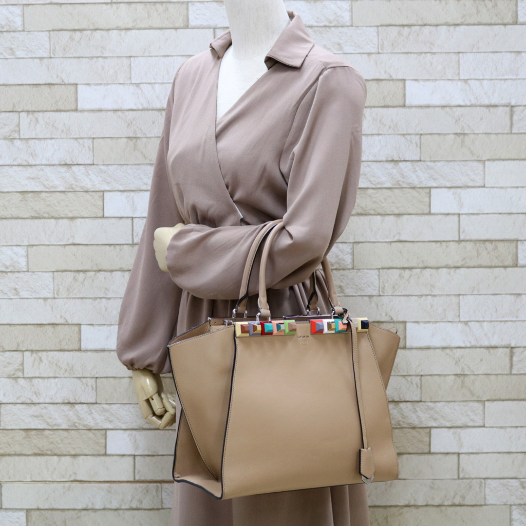 FENDI - フェンディ FENDI トロワジュール ショルダーバッグ レザー