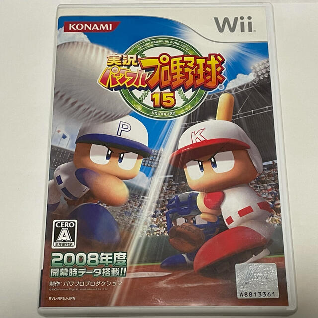 KONAMI(コナミ)の実況パワフルプロ野球15 Wii エンタメ/ホビーのゲームソフト/ゲーム機本体(家庭用ゲームソフト)の商品写真