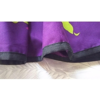 フラダンス パウスカート フラガール 限定品 紫パイピング 丈70の通販 ...