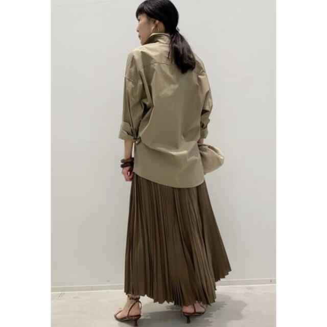 キュプラ100％生産国アパルトモン＊ Pleats Skirt  Lisier