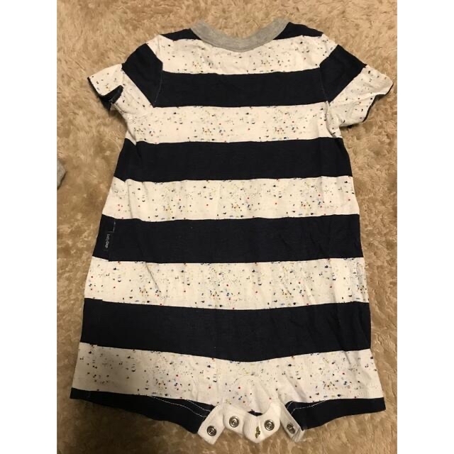 babyGAP(ベビーギャップ)のbaby gap 半袖ロンパース2枚セット キッズ/ベビー/マタニティのベビー服(~85cm)(ロンパース)の商品写真