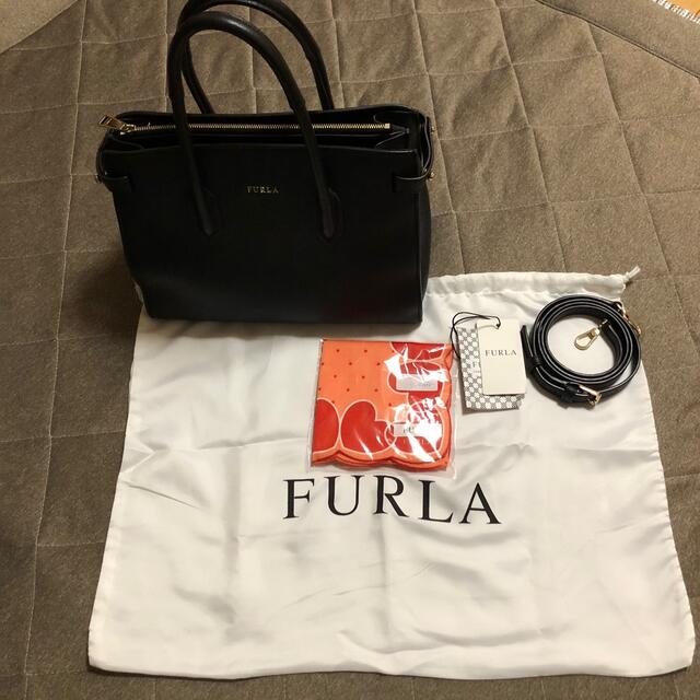 フルラ FURLA 2way ハンドバッグ ショルダーバッグ ブラック