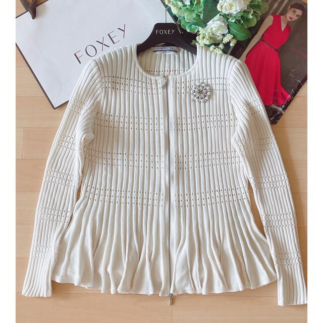 極美品!FOXEYアレグロカーディガン 40 Rene-eastgate.mk