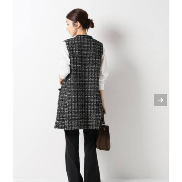 IENA Monotone Tweed ジレ 1