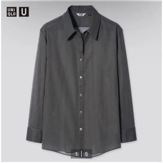 ユニクロ(UNIQLO)のユニクロ UNIQLO U シアーシャツ(シャツ/ブラウス(長袖/七分))