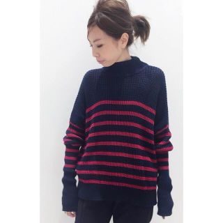 アパルトモンドゥーズィエムクラス(L'Appartement DEUXIEME CLASSE)のアパルトモン＊ アゼ Border Knit(ニット/セーター)