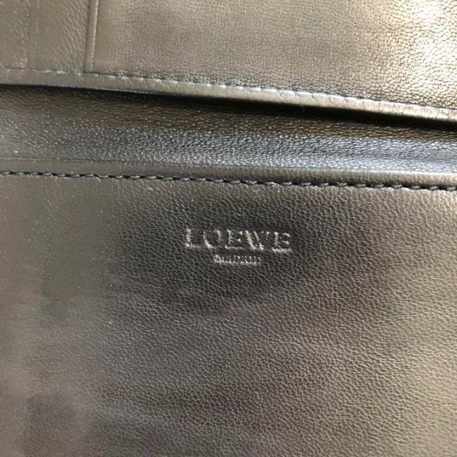 LOEWE(ロエベ)の【美品】LOEWE　カードケース　名刺入れ　アナグラム　ナッパレザー　ブラック レディースのファッション小物(名刺入れ/定期入れ)の商品写真