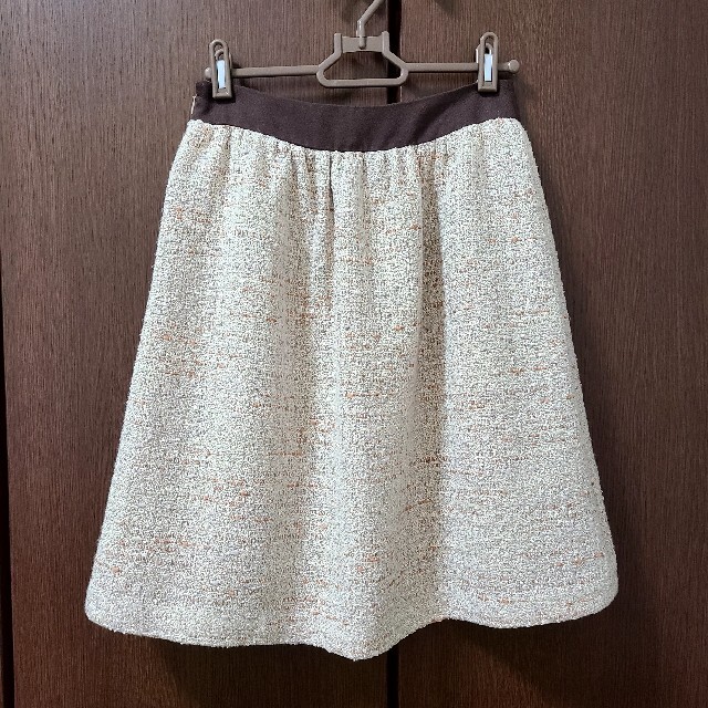 grove(グローブ)のWORLD grove ツイード フレアスカート レディースのスカート(ひざ丈スカート)の商品写真