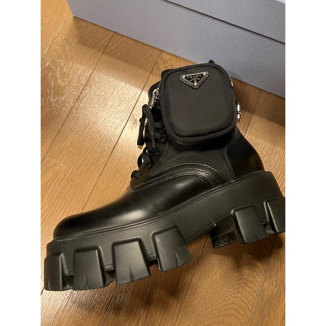 ❤️ PRADA プラダ モノリスブーツ レザー ナイロン 黒 35-tops.edu.ng
