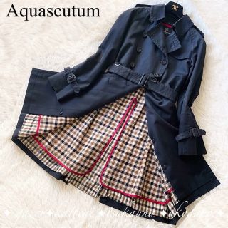 アクアスキュータム(AQUA SCUTUM)のAquascutum アクアスキュータム ロングトレンチコート ライナー付き(トレンチコート)