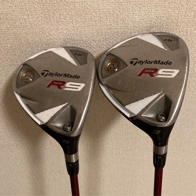 TaylorMade(テーラーメイド)のテイラーメイド　R9  フェアウェイウッドセット　フレックスS スポーツ/アウトドアのゴルフ(クラブ)の商品写真