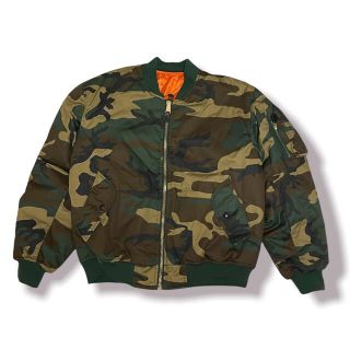 ラフシモンズ(RAF SIMONS)のFostex Garments Camo Bomber Jacket MA-1(フライトジャケット)