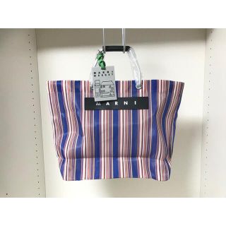 マルニ(Marni)の未使用　marni マルニ　ショッピングバッグ　ストライプ　(トートバッグ)