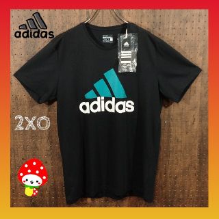 アディダス(adidas)のadidas アディダス 新品未使用 ビックプリントロゴ 黒 3L(Tシャツ/カットソー(半袖/袖なし))