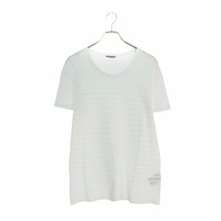 ディオールオム(DIOR HOMME)の美品 Dior Homme ディオールオム Tシャツ 白 ホワイト ボーダー(Tシャツ/カットソー(半袖/袖なし))