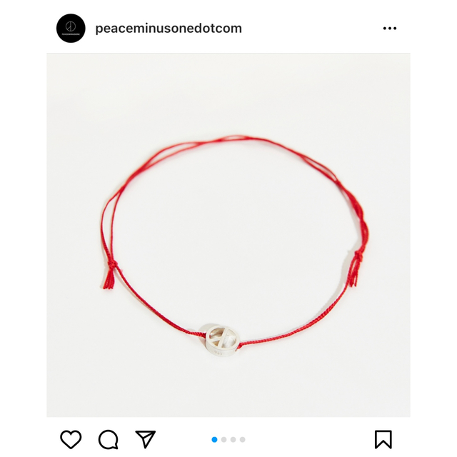 PEACEMINUSONE(ピースマイナスワン)のpeaceminusone pmo string bracelet # 1 メンズのアクセサリー(ブレスレット)の商品写真