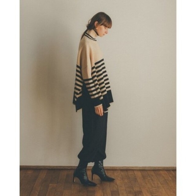 CLANE クラネTURTLE WIDE SLIT KNIT TOPS