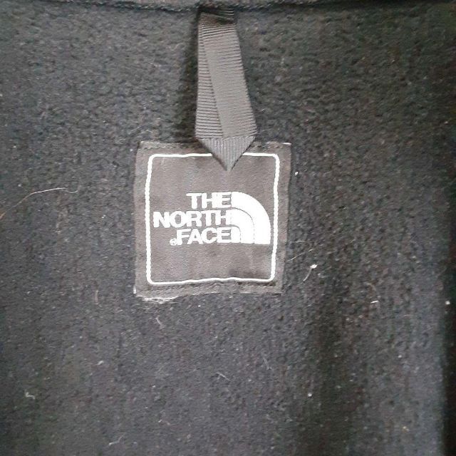 US規格ノースフェイスデナリジャケット黒ブラック刺繍ロゴMポーラ