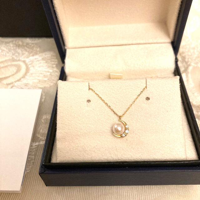 ヴァンドーム アオヤマ k18 ダイヤモンド アコヤパール ネックレス ネックレス