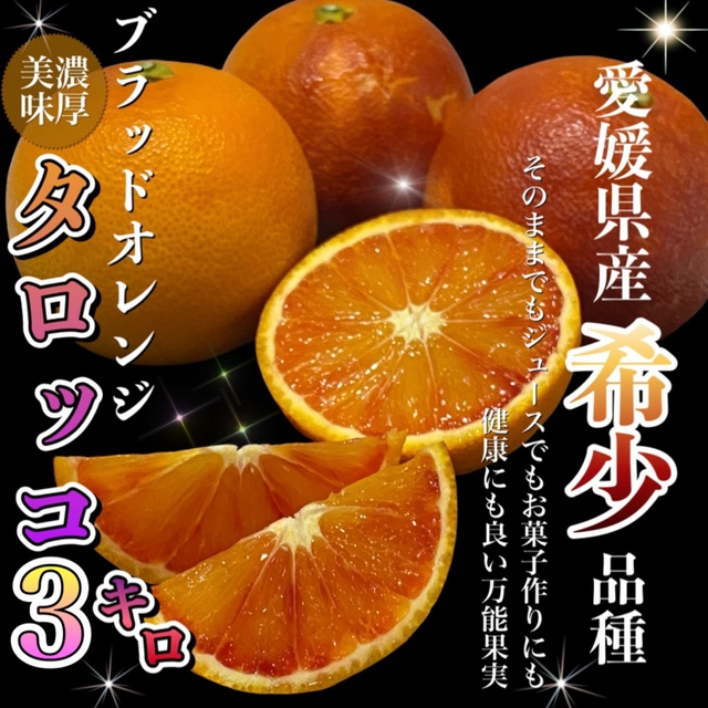 ✰愛媛県産ブラッドオレンジ✰3キロ 食品/飲料/酒の食品(フルーツ)の商品写真