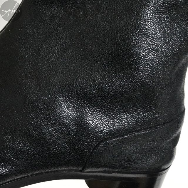 Maison Martin Margiela(マルタンマルジェラ)の41 26cm 新品 21SS メゾンマルジェラ レザー 足袋 ブーツ 黒 タビ メンズの靴/シューズ(ブーツ)の商品写真