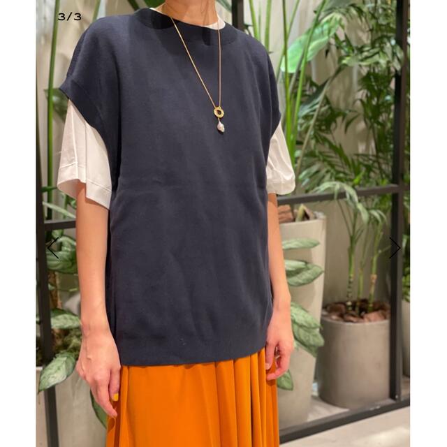 CABaN ニット CABaN コットンカシミヤ クルーネックベスト