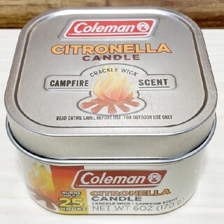 コールマン(Coleman)のコールマン シトロネラ キャンドル キャンプファイヤーの香り(ライト/ランタン)