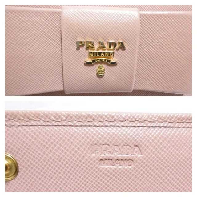 PRADA(プラダ)の【外観美品】プラダ　サフィアーノ フィオッコ リボン　長財布 レディースのファッション小物(財布)の商品写真