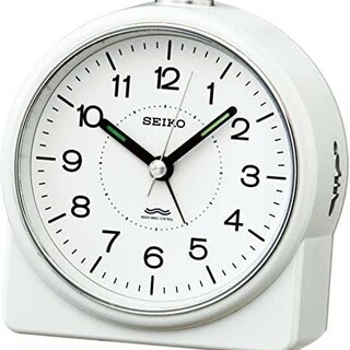 セイコー(SEIKO)のセイコー 電波置時計 切替式アラーム アナログ KR324W(置時計)