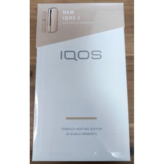 アイコス(IQOS)の新品未開封 製品登録済 アイコス IQOS 3 ゴールド(タバコグッズ)