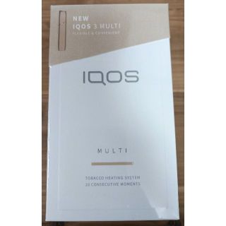 アイコス(IQOS)の新品未開封 製品登録済 アイコス IQOS 3 マルチ ゴールド(タバコグッズ)