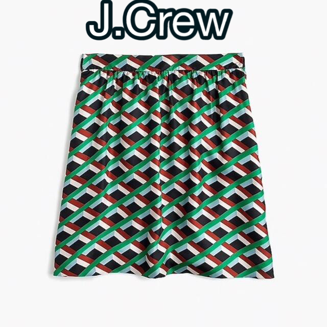 J.crew ジェイクルー Ratti　シルク　ジオメトリック柄　 スカート