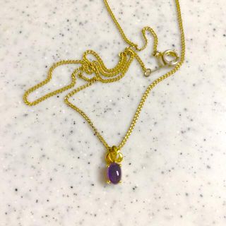 ジュエリーツツミ(JEWELRY TSUTSUMI)のアメジストネックレストップのみ　K18 (ネックレス)