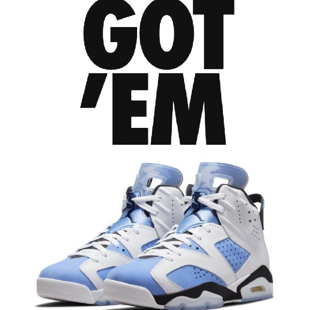 Nike Air Jordan 6 UNC 28.5cm