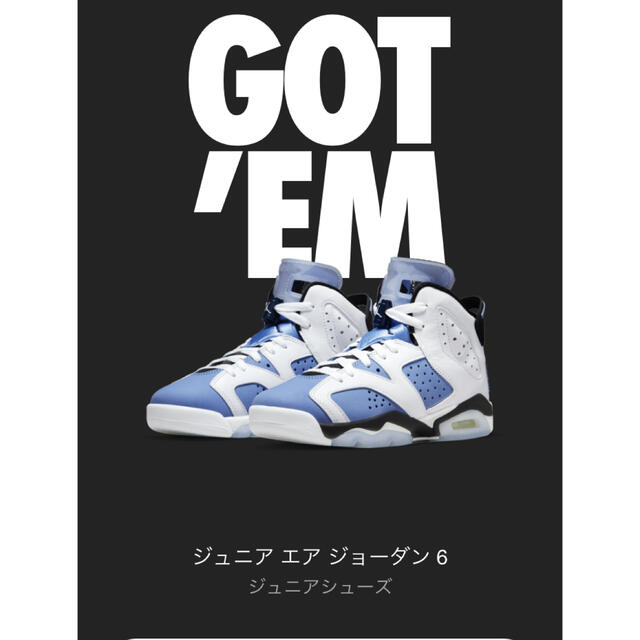 Nike Air Jordan 6  ユニバーシティブルー25