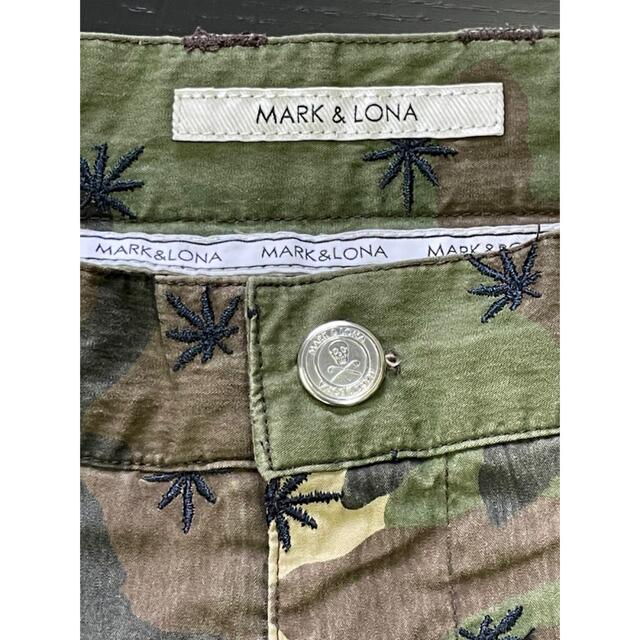 MARK&LONA - マークアンドロナ メンズ ゴルフ 迷彩柄ハーフパンツ の 