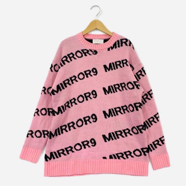 mirror9 - MIRROR9 ミラーナイン Logo Knit PINK ニット 浜崎 mirror9 - MIRROR9 ミラーナイン Logo Knit PINK ニット 浜崎