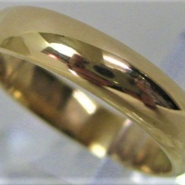 K18 18金 リング 甲丸 サイズ＃9～#9.5 結婚指輪　bリング(指輪)